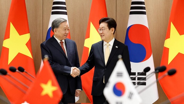 베트남 국가 권력 서열 1위인 또 럼 서기장이 방한, 지난 11일 이재명 대통령과 정상회담을 가졌다