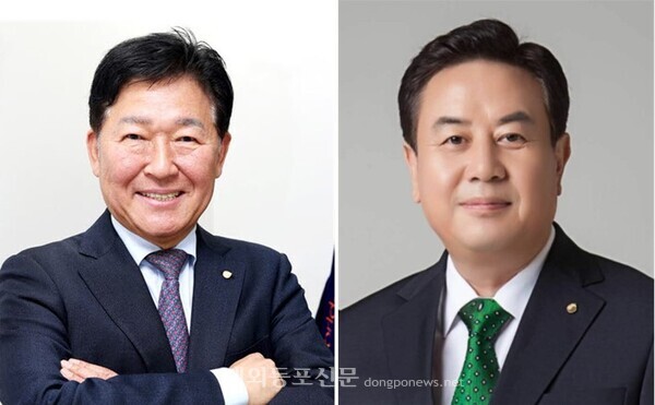 오는 10월 치러질 월드옥타 제23대 회장 선거에 출사표를 던지는 박종범 현 회장(왼쪽)과 차봉규 제21대 이사장. 