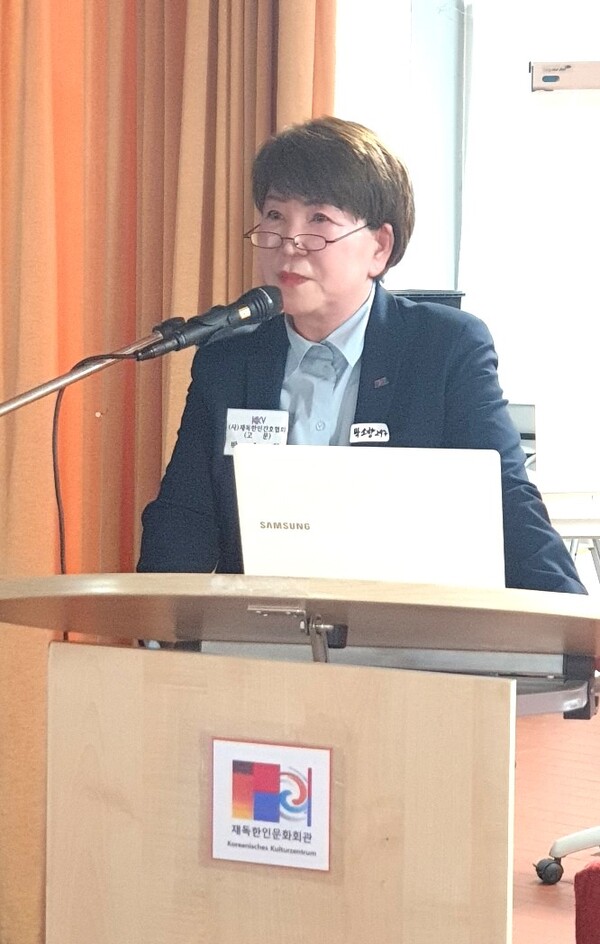 ‘재독한인간호협회’가 9월16일 박소향씨를 제18대 신임회장으로 선출했다. 사진은 당선된 박소향 신임회장