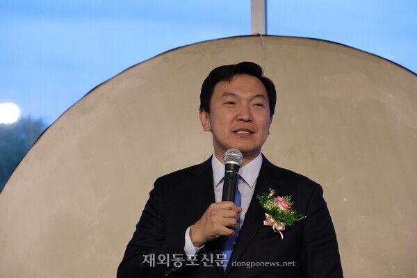 오츠랄 몽골 수석부총리가 인사말을 하고 있다.