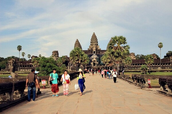 세계적인 관광지인 앙코르와트 전경 [박정연 재외기자]