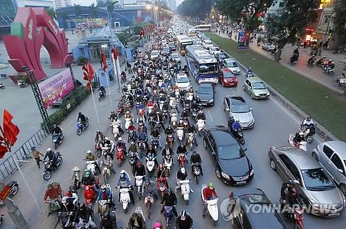 베트남 하노이 시내 전경 [연합뉴스]