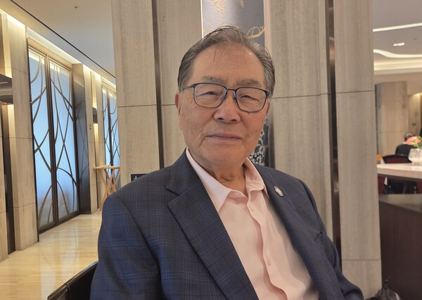 박선근 회장은 '한국전쟁 참전 유엔군 추모공원' 건립은 대한민국이 전 세계에 '은혜를 갚는 나라'라는 것을 보여주는 상징적 공간이라고 말했다.[왕길환 기자] 
