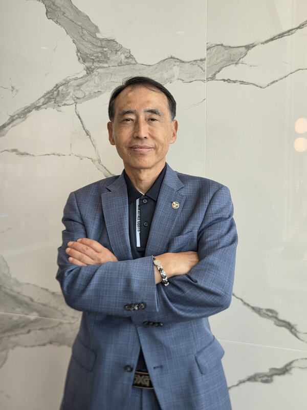 차기 월드옥타의 핵심과제로 자체 수익사업을 꼽은 이영중 위원장.[왕길환 기자]